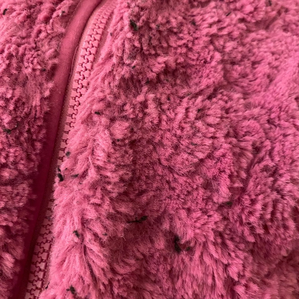 Purple Northface jacket.